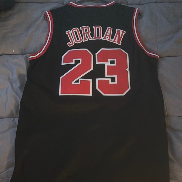 Nike Black and Red Basketball Game Jersey - Picture 3 of 3